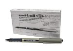 UB-157 Black 0.7MM Fine Rollerball Pen With Cap And Grip – Box Of 12 – 41-0193-01