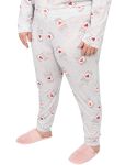 Ladies Coffee Detailed Pj Pants - 6XL Grey