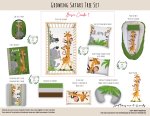 Cot Duvet Bedding Growing Safari Tree Set
