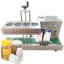 Heat Sealer Automatic Aluminum Foil Sealing Machine Continuous Band Sealer For Commercial Aluminum Foil Plastic Bag Band Sealing Machine 70MM