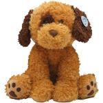 43CM Plush Dog Brown Aop