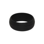 Double Debossed Silicone Rings - Natural Selection - Black 12