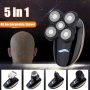 5 In 1 4D Rechargeable Bald Head Electric Shaver