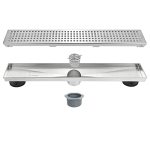 Neodrain 18" Linear Shower Drain Brushed 304 Ss Bathroom Linear Drain Cupc