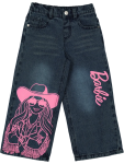 Barbie Graphic Cotton Jeans - 5 6 Blue