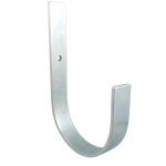 Handy Hooks - Flat Steel Curved Hooks - The Easy To Install Storage Solution - Flat Steel Curved Hooks - Size A