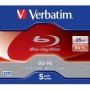 Verbatim Bd-re Sl 25GB 2X In Jewel Case 5 Pack