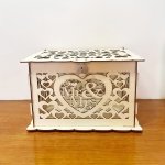 1PC Wedding Money Box Holder With Sign Large Rustic Wooden Diy Envelope Gift Card Box With Lock Slot Suitable For Reception Anni