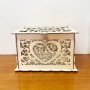 1pc Wedding Money Box Holder With Sign Large Rustic Wooden DIY Envelope Gift Card Box With Lock Slot Suitable For Reception Anniversary Graduation Day