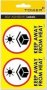 Freight Label Sheets - Keep Away From Heat 210 X 117MM 30 Labels