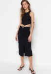 Utility Midi Skirt - Black