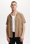 Cotton On Riviera Short Sleeve Shirt - Mocha