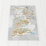 Cycle Climbs Collect And Scratch Map Sheet Map Rolled