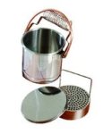 Large Brush Washer Metal Deluxe - 15CM Diameter Loose Lid