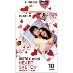 Instax Film MINI Pat Heart Sketch 1 Pack 10 Sheets