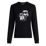 Ikon Karl And Choupette Sweatshirt -black