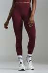Hi Rise Leggings - XL Burgundy