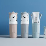 1PC Portable Toothbrush Holder Box Travel Toothbrush Cup Mouthwash Cup Toothpaste Storage Container Bathroom Outdoor Supplies