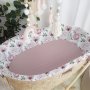 Moses Basket Liner And Fitted Sheet Only Small Fine Peoni Liner And Pink Fitted Sheet