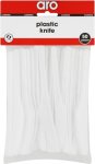 White Knives Disposable Plastic Cutlery Set