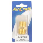 AirCraft Nipple Brass 1 4"X1 4" M m 1PC