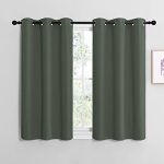 Nicetown Modern Blackout Short Curtains Thermal Insulated And Privacy Room Darkening Drape Panels For Boy's Guest Room Door Smal