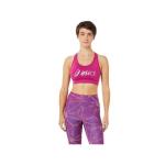ASICS Women's Sakura Logo Bra - Fuchsia Red - Large