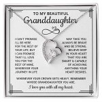 Dsmstore Ltd To My Granddaughter Necklace From Grandpa Granddaughter Gifts From Grandpa Grandfather Or Grandma Grandmother Jewel
