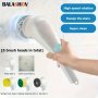 5-IN-1 Multifunctional Electric Cleaning Brush Cordless Electric Scrubber For Kitchen Bathroom Shower Door Bathtub Mirror Tile Tub Dish Sink Grout Handheld Household Motorized Brush