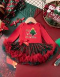 My First Christmas Romper And Tutu