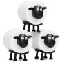 Sheep Toilet Roll Holder Free Standing 3D Toilet Paper Storage For Bathroom