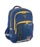 Boomerang Ortho Large Backpack-blue With Yellow Zip