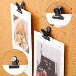 10PCS Metal Push Pins Clips Cork Bulletin Board Thumb Tacks Paper File Clips Small Spring Binder Clamps Decorative Photos Push P