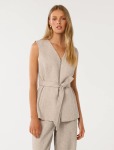 Jackie Zip Waistcoat - 16 Soft Grey Fleck Set