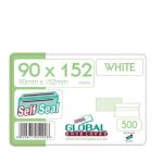 Global 90 152 White S seal Envelopes 500BX