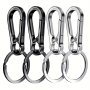 4PCS Carabiner Clip Keychain Metal Carabiner Key Ring Holder Organizer For Men