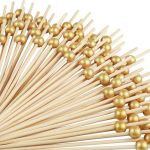 1000 Pcs Cocktail Toothpicks For Appetizers Natural Bamboo Coctail Skewers Sticks Pearl Decorative Cocktail Tooth Picks For Drin