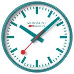 Official Swiss Railways Teal Limited Edition Wall Clock