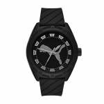 Puma Street Three-hand Black Silicone Unisex Watch P5088
