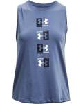 Women's Ua Repeat Muscle Tank - Mineral BLUE-470 XL