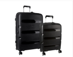 Cellini Cruze 2 Piece Medium Travel Set -black - Ys Travel Bags