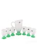 7 Piece Pineapple Design Water Set - Green