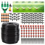 1 Pack Garden Drip Irrigation Kit 164FT 50M Greenhouse Micro Automatic Drip Irrigation System Kit With 1 4 Inch Blank Distributi