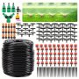 1 Pack Garden Drip Irrigation Kit 164FT/50M Greenhouse Micro Automatic Drip Irrigation System Kit With 1/4 Inch Blank Distribution Tubing Hose Adjustable Patio Misting