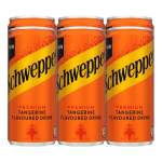 Schweppes Tangerine Flavour Soft Drink Can 6X300ML