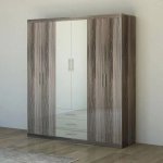 Modern 6 Door Wardrobe Available In 2 Colours