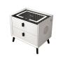 6 In 1 Smart Pedestal Bed Side Table White