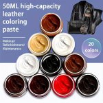 50ML Leather Color Restorer Repair Paste For Sofa Shoes Bags Leather Dye Refurbishing Balm For Scratch & Wear Restoration Leathe
