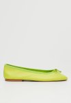 Baila Leather Ballerina - Bright Yellow