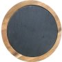 Round Acacia Cheese Board With Slate Insert 21CM